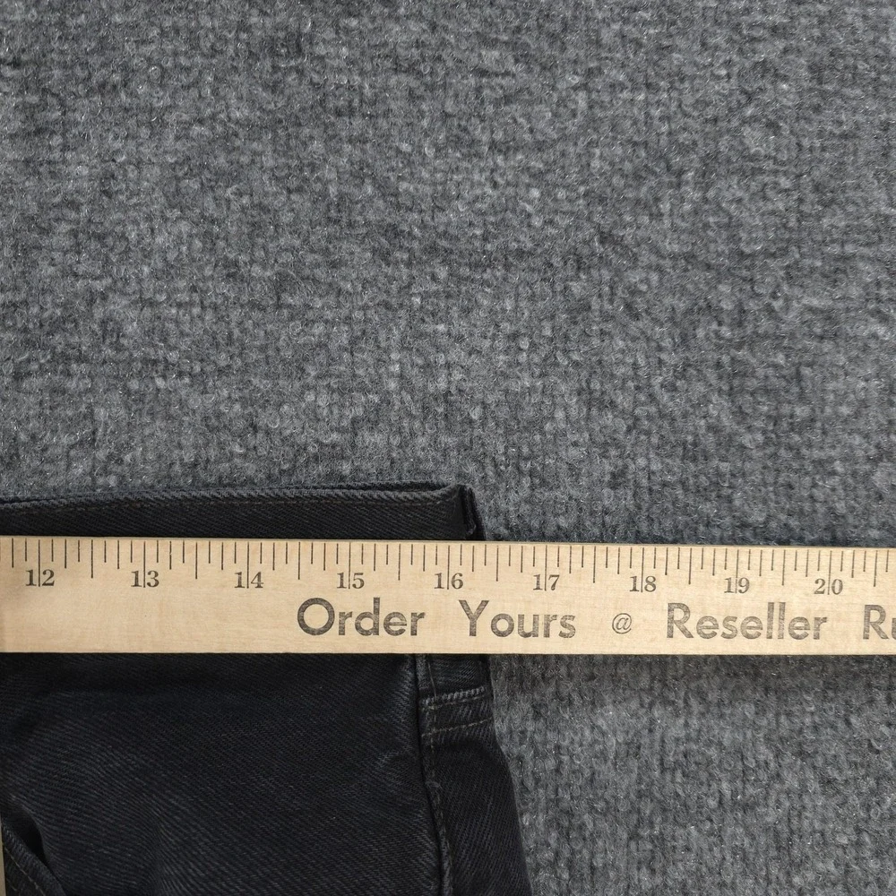 Vintage Levis Jeans Mens 32x34 Black Denim 501 Button Fly Regular Straight Y2K